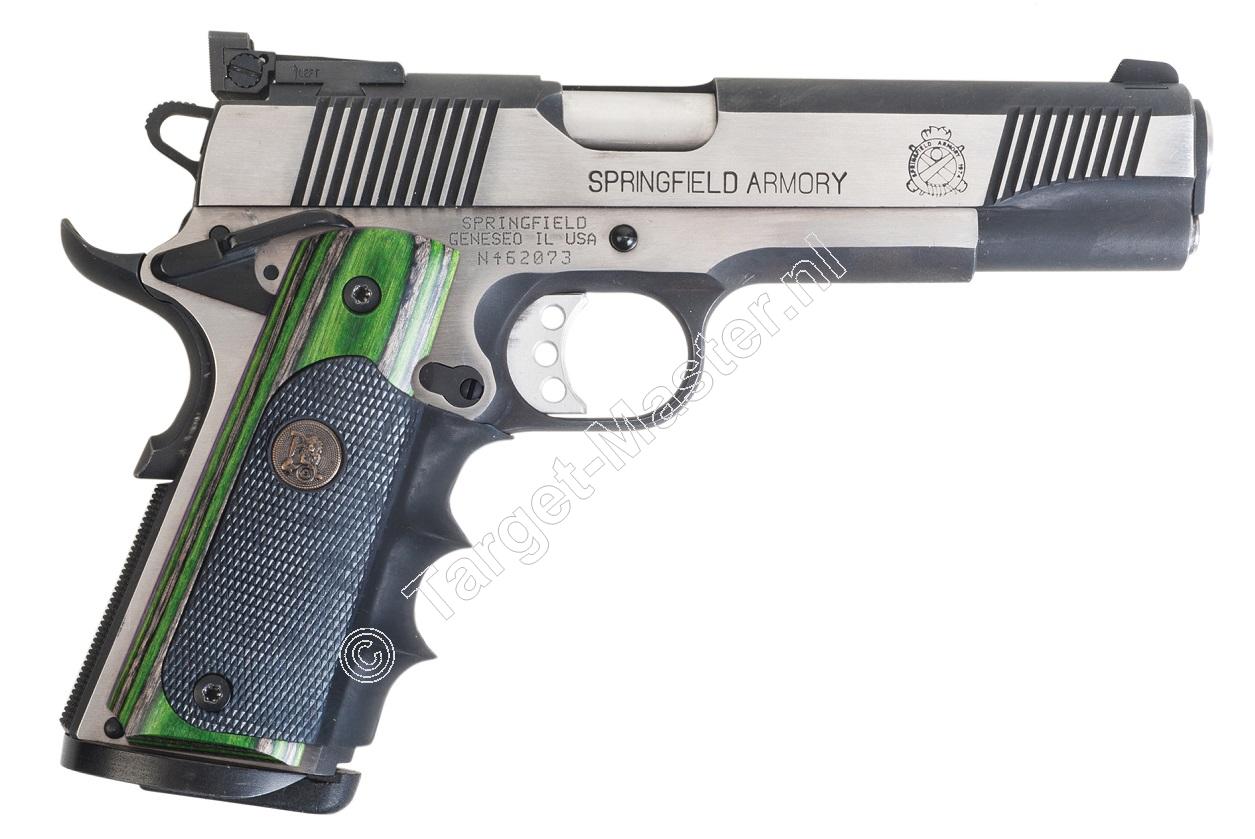 Pachmayr AMERICAN LEGEND GRIP Finger Grooves COLT 1911 Evergreen Camo Laminate